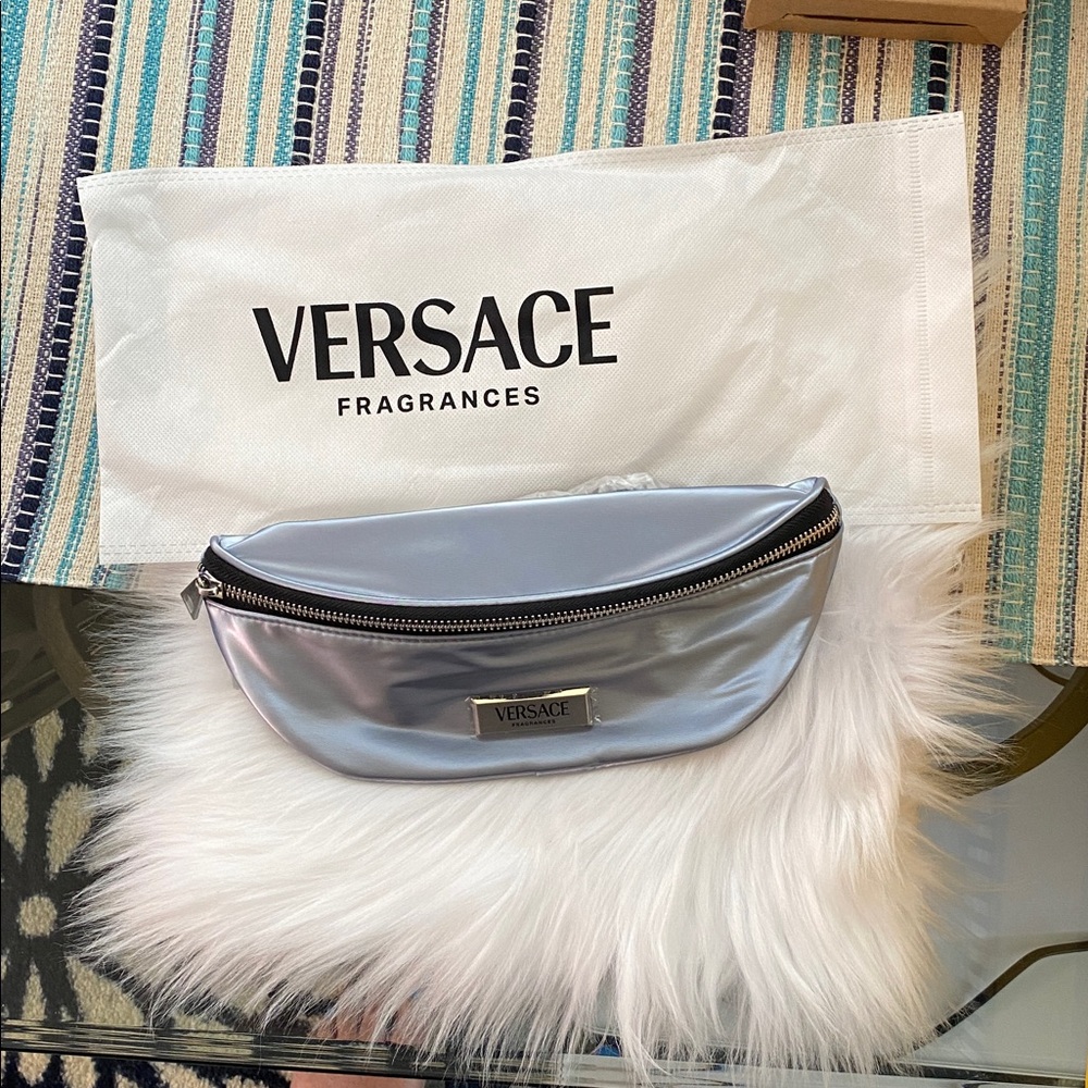 Versace Metallic Silver Belt Bag new never used - Picture 7 of 7